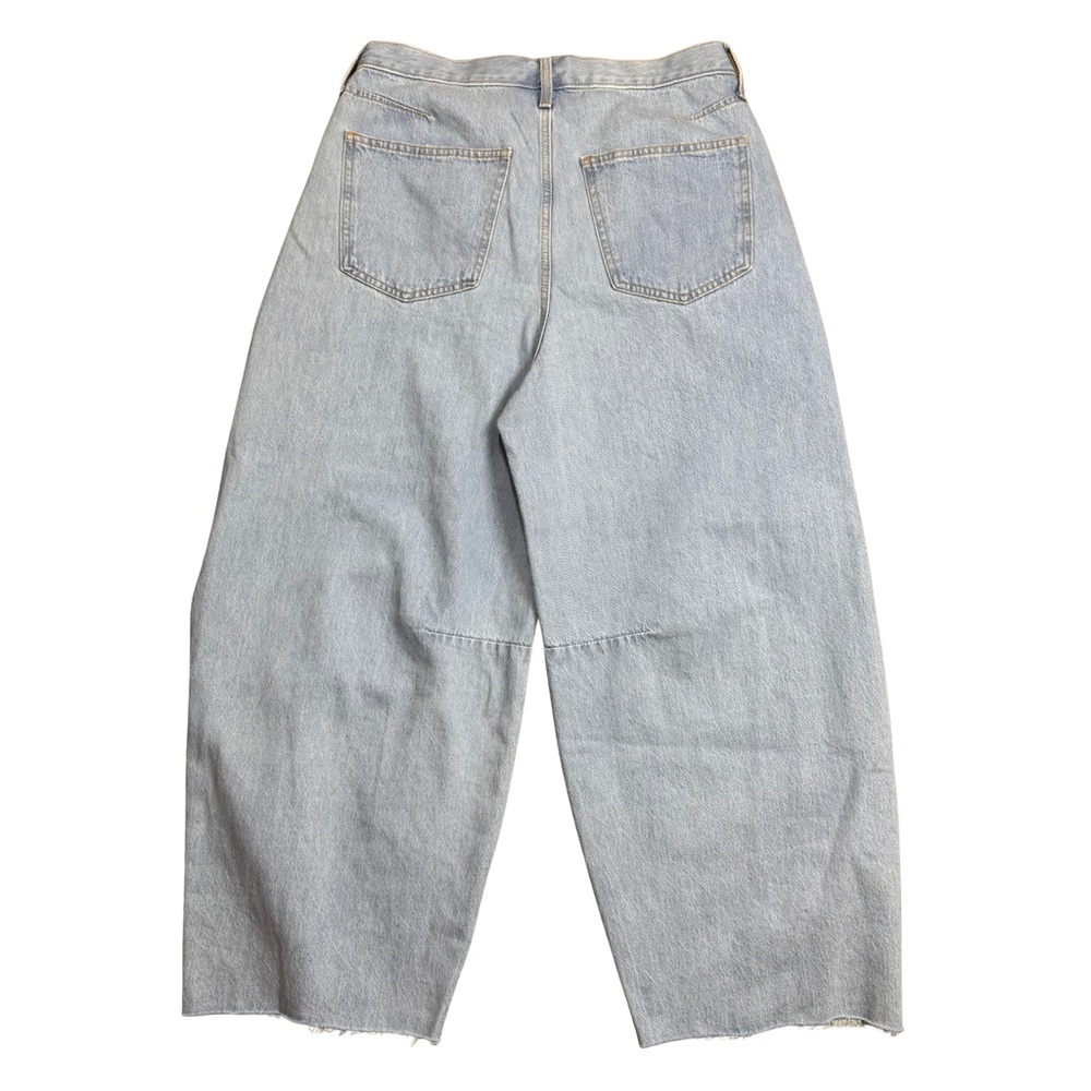 NWT Universal Thread 10 High Rise Curved Jean Barrel Light Wash Recycled Cotton - Picture 5 of 9
